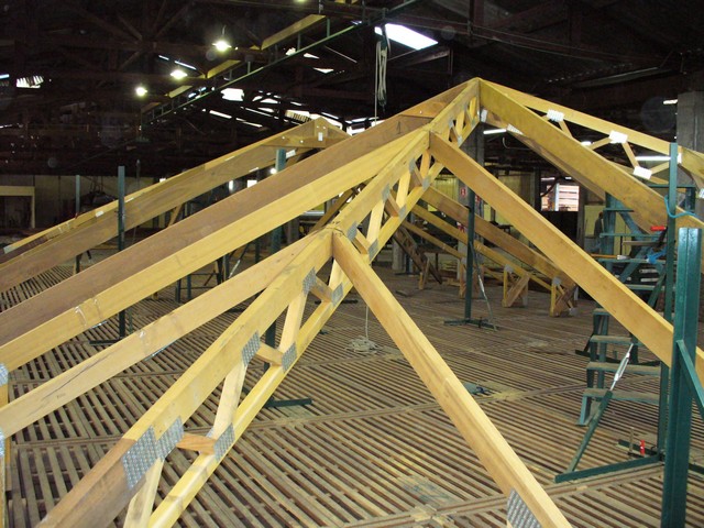 Fábrica de madeira para telhado